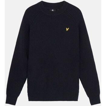 Pull Lyle &amp; Scott KN1701V SHAKER STITCH-Z271 DARK NAVY