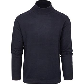 Sweat-shirt Blue Industry Pull Col Roulé Marine