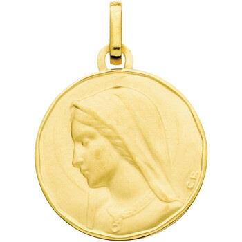 Pendentifs Brillaxis Médaille vierge or jaune 18 carats