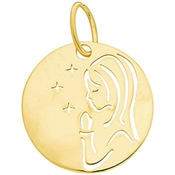 Pendentifs Brillaxis Médaille Vierge découpée étoiles 9 carats 16mm