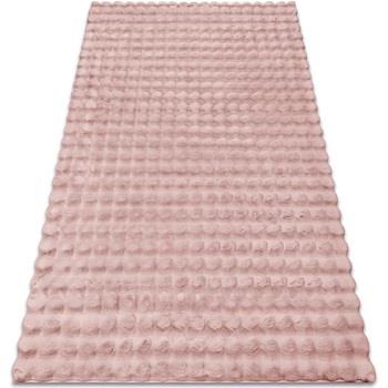 Tapis Rugsx Tapis BUBBLE rose poudré 45 IMITATION DE 60x100 cm