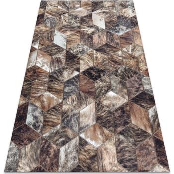 Tapis Rugsx Tapis PATCHWORK 21715 marron - Peau de 120x170 cm