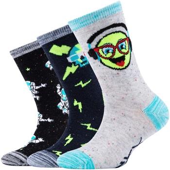 Chaussettes de sports Skechers 3PPK Boys Casual Space and Smileys Sock...