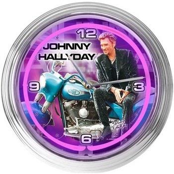 Horloges Sud Trading Horloge néon Violette Johnny Hallyday