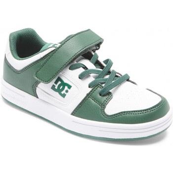 Chaussures de Skate enfant DC Shoes MANTECA V KIDS white green
