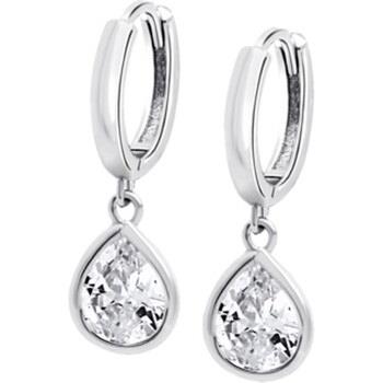 Boucles oreilles Lotus Boucles d'oreilles créoles Silver goutte oxyde