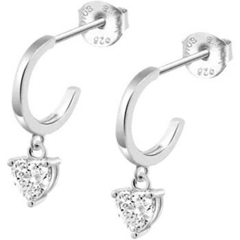 Boucles oreilles Lotus Boucles d'oreilles Créole Silver coeur