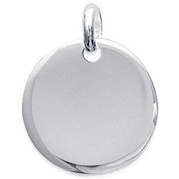 Pendentifs Brillaxis Médaille argent ronde