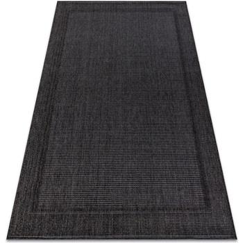 Tapis Rugsx Tapis TIMO 5979 SIZAL extérieur cadre noir 160x220 cm