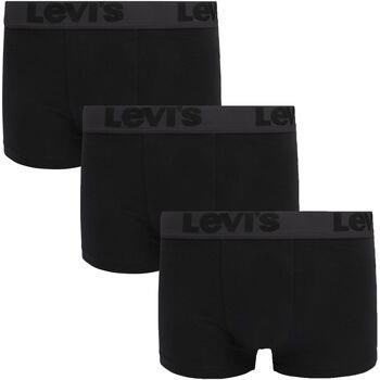 Caleçons Levis Boxer-shorts Lot de 3 Noir Uni