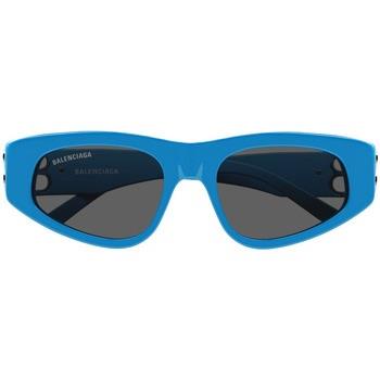 Lunettes de soleil Balenciaga BB0095S Lunettes de soleil, Bleu clair/G...