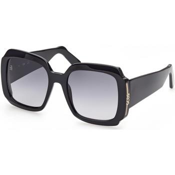 Lunettes de soleil Gcds GD0015 Lunettes de soleil, Noir/Fumée, 57 mm