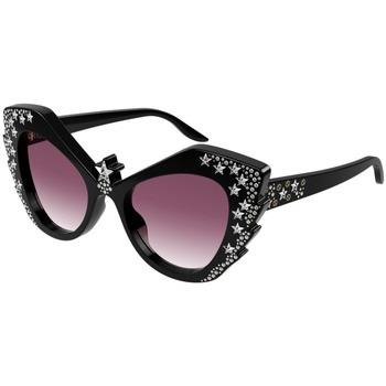 Lunettes de soleil Gucci GG1095S Lunettes de soleil, Noir/Rouge, 52 mm