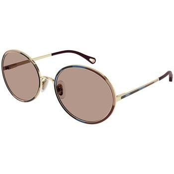 Lunettes de soleil Chloe Chloé CH0100S Lunettes de soleil, Or/Orange, ...