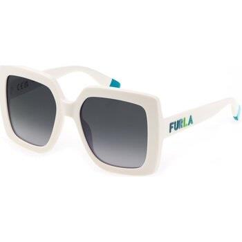 Lunettes de soleil Furla SFU685 Lunettes de soleil, Blanc/Fumée, 54 mm