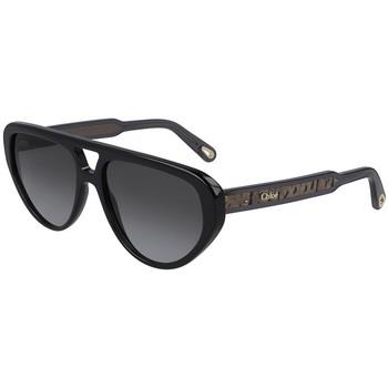 Lunettes de soleil Chloe Chloé CE758S 42179 Lunettes de soleil, Noir/G...