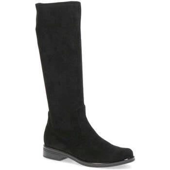 Bottines Caprice black stretch casual closed boots