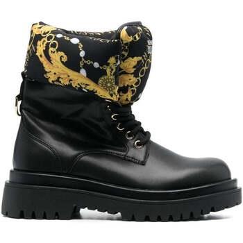 Bottines Versace Jeans Couture drew booties black gold