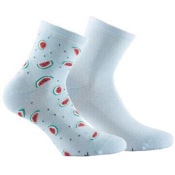 Chaussettes Kindy Lot de 2 paires de socquettes en coton motifs pastèq...