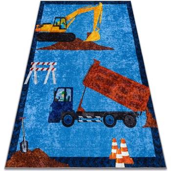 Tapis Rugsx Tapis lavable JUNIOR 51827.803 Camion, pelle pour 120x170 ...