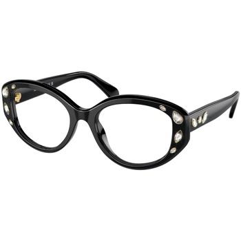 Lunettes de soleil Swarovski SK2006 Cadres Optiques, Noir, 52 mm