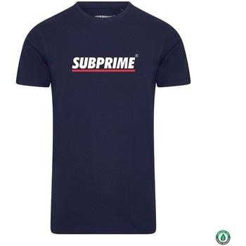 T-shirt Subprime Shirt Stripe Navy