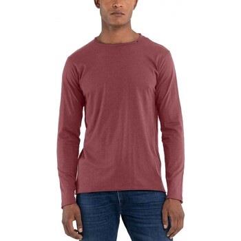 T-shirt Replay T-Shirt Regular Fit Manches Longues Rouge Amarante