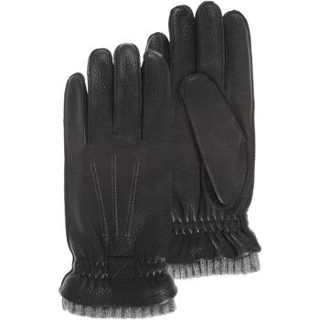 Gants Isotoner Gants Homme cuir de cerf Noir