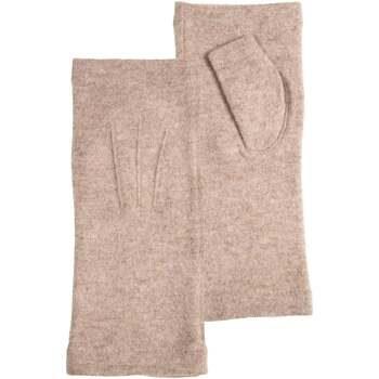 Gants Isotoner Mitaines Femme en Laine Beige