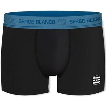 Boxers Serge Blanco Boxer Homme Coton HYPE Noir Bleu