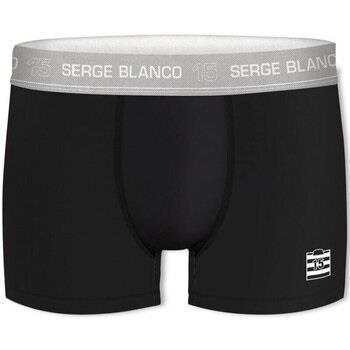 Boxers Serge Blanco Boxer Homme Coton HYPE Noir Blanc