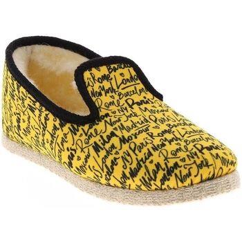 Chaussons Chausse Mouton - Charentaises MESSAGE - Jaune - Taille