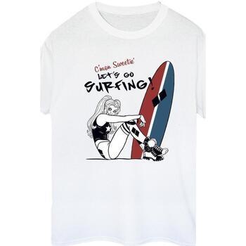 T-shirt Dc Comics Harley Quinn Let's Go Surfing