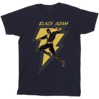 T-shirt Dc Comics Black Adam Golden Bolt Chest