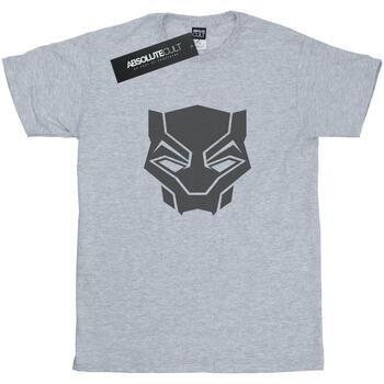 T-shirt Marvel Black Panther Black On Black