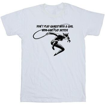 T-shirt Dc Comics Catwoman Don't Play Games