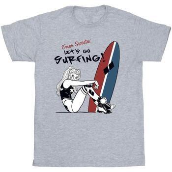 T-shirt Dc Comics Harley Quinn Let's Go Surfing