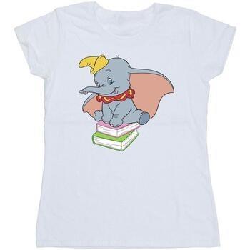 T-shirt Disney Dumbo Sitting On Books