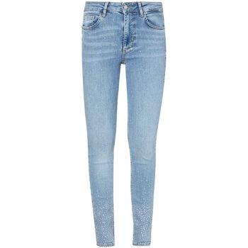 Jeans Liu Jo Jean skinny à taille haute avec strass