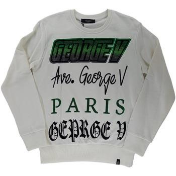 Sweat-shirt Avenue George V GEORGE V - Sweat col rond - blanc et vert
