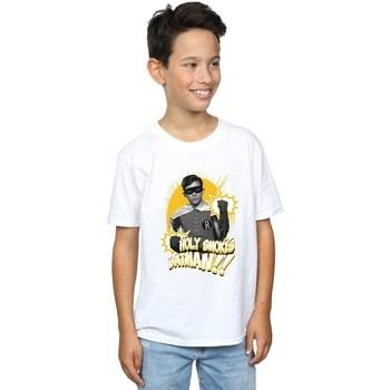 T-shirt enfant Dc Comics Batman TV Series Robin Holy Smokes