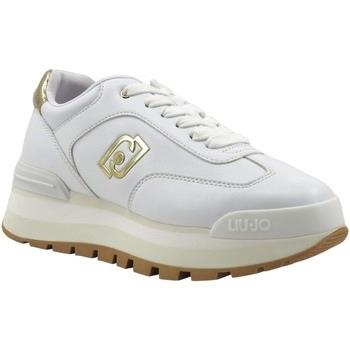 Chaussures Liu Jo Amazing 28 Sneaker Donna White Gold BA4011EX014