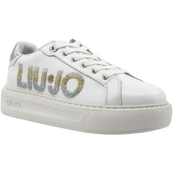 Chaussures Liu Jo Kylie 22 Sneaker Donna White Silver BA4071PX479