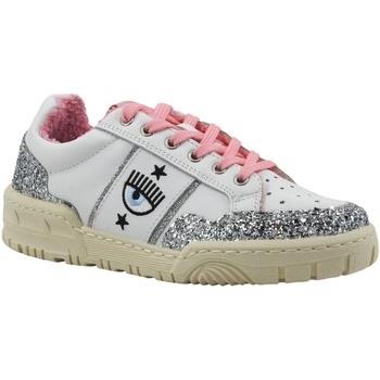 Chaussures Chiara Ferragni Sneaker Donna White Silver Pink CF3206-262