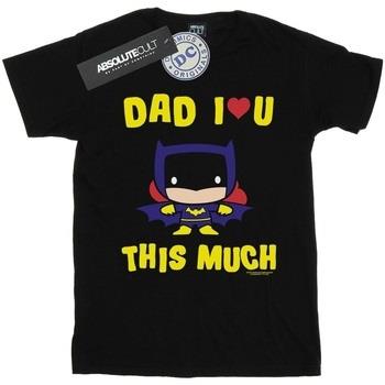 T-shirt enfant Dc Comics Batman Dad I Love You This Much