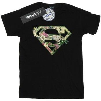 T-shirt enfant Dc Comics Supergirl Floral Shield