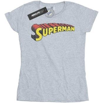 T-shirt Dc Comics Superman Telescopic Crackle Logo