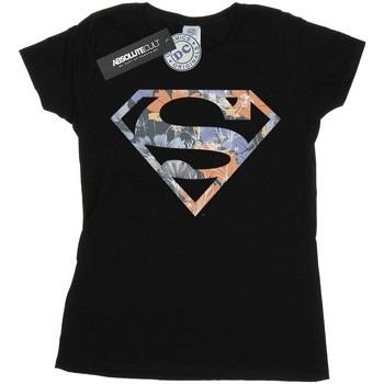 T-shirt Dc Comics Superman Floral Logo 2