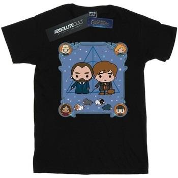 T-shirt enfant Fantastic Beasts Chibi Newt And Dumbledore