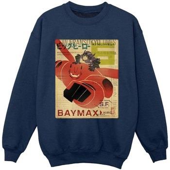 Sweat-shirt enfant Disney Big Hero 6 Baymax Flying Baymax Newspaper